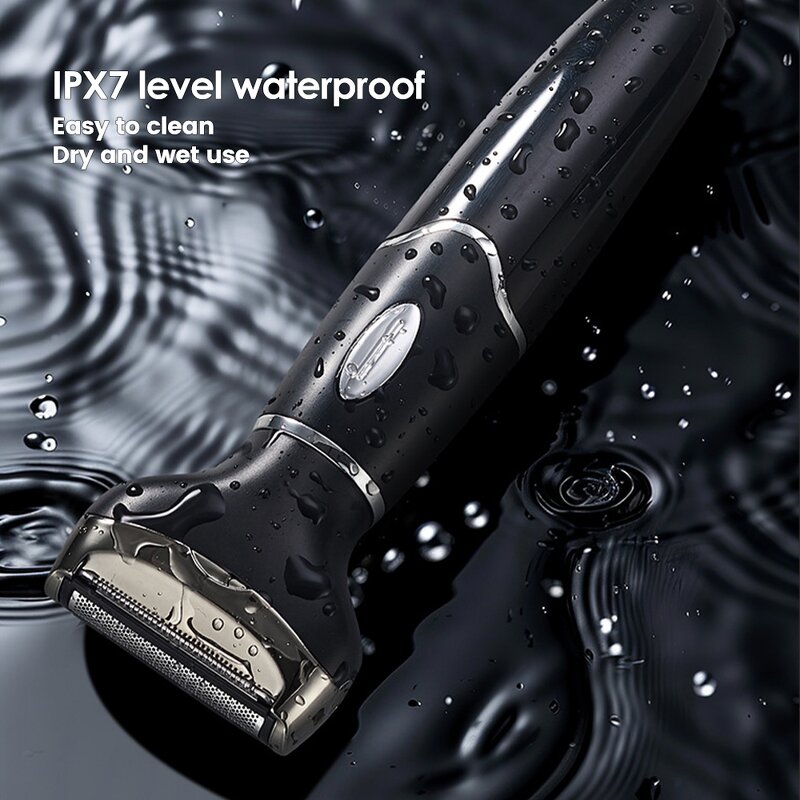 IPX7 Cordless Electric Shaver - Painless Female Body Bikini Hair Trimmer Razor