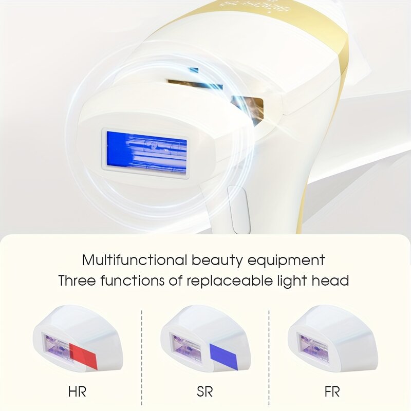 3 in 1 IPL Hair Remover - 2025 Home Use Pulsed Light Hand Held Epilator Device