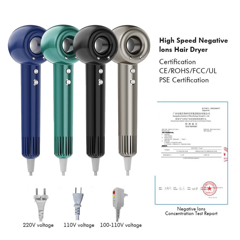 High Speed Ionic Hair Dryer - 2025 Best Seller BLDC Motor Negative Ion Dryer