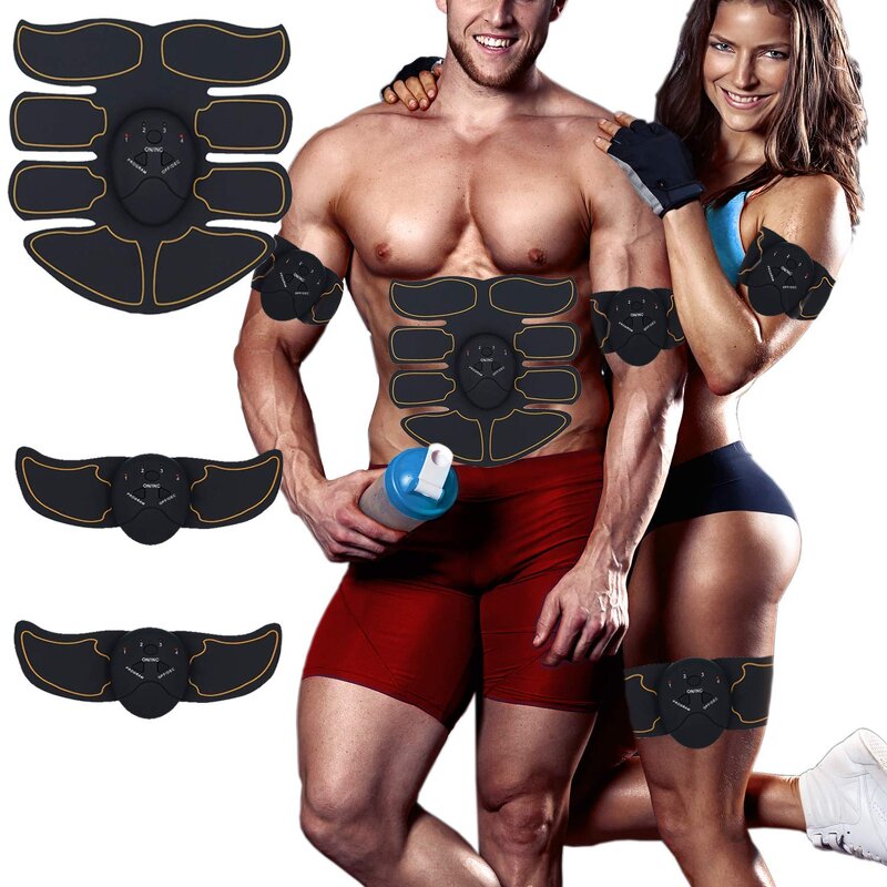 EMS Abdominal Belt - Rechargeable 8-pack Smart Home Fitness Body Toning Tool