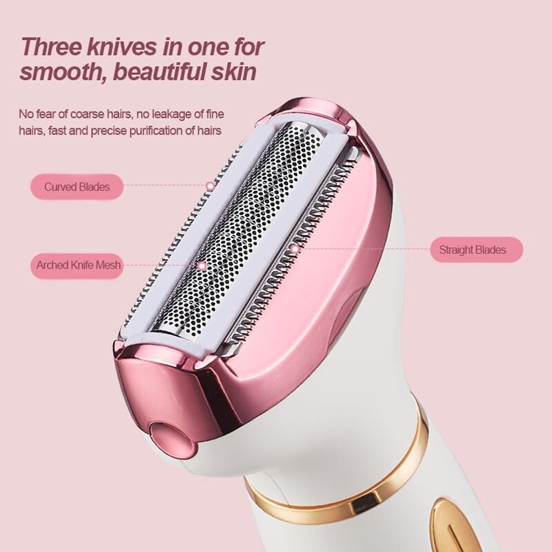 4 in 1 Lady Shaver - Rechargeable Waterproof Body Bikini Hair Trimmer Razor