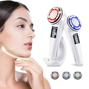 Hot Cold Face Massager - Wholesale Handheld LED Vibrating Face Lifting Device