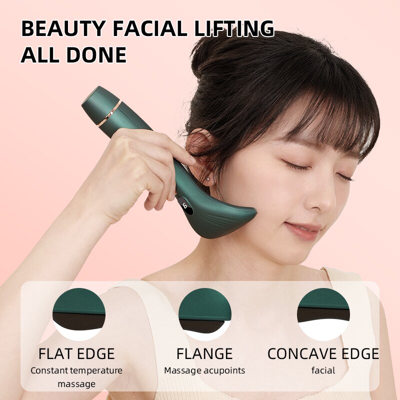 Electric Gua Sha Tool - 2025 Acupuncture Bian Stone Face Lift Neck Lifting Tool