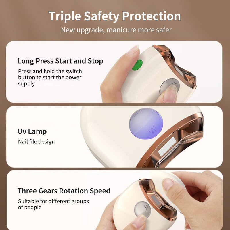 Electric Baby Nail Clipper - Custom Logo Professional Safety Finger Toe Nail Tool