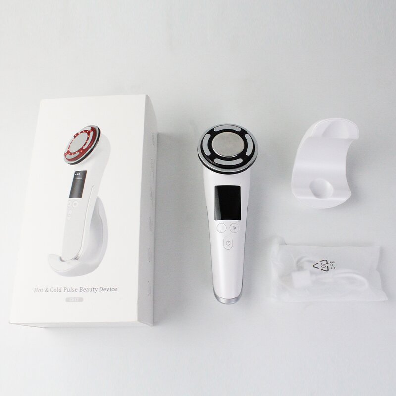 Hot Cold Face Massager - Wholesale Handheld LED Vibrating Face Lifting Device