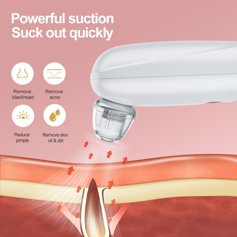 Blackhead Remover Vacuum - Skin Care Tools Nose Camera Acne Pimples Removal Tool