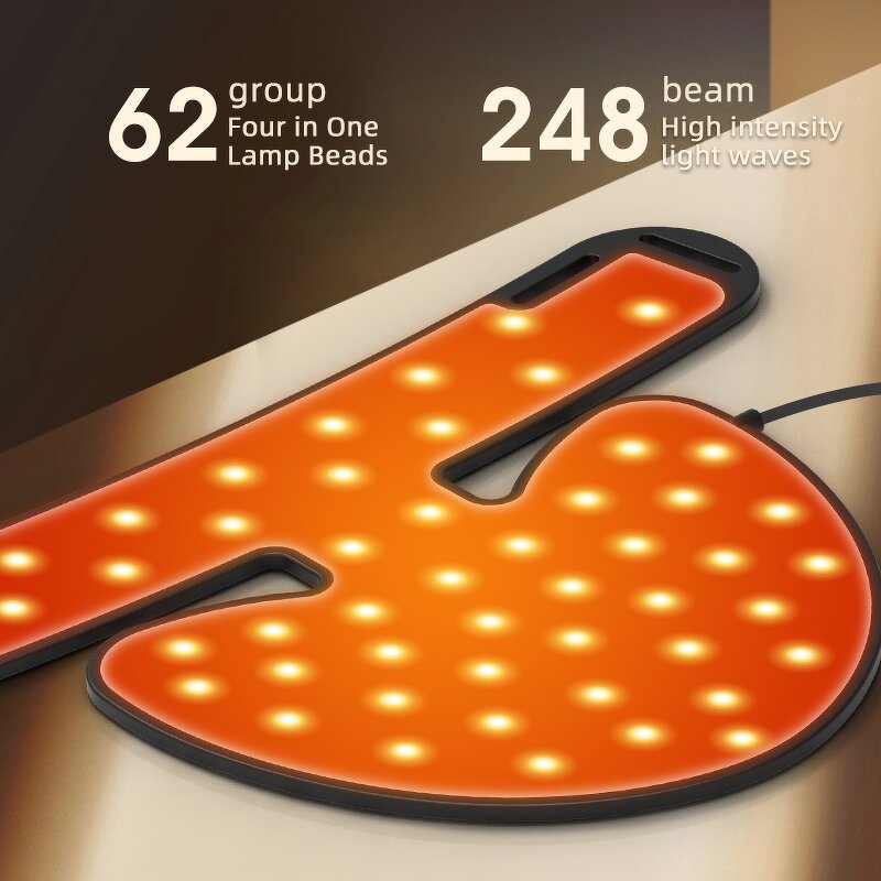 Red Light Therapy Device - Most Popular Rechargeable 633nm Face Neck Wrinkle Tool