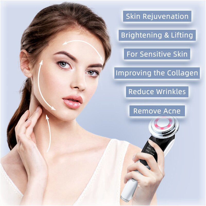 7 in 1 Microcurrent Device - Skincare Tools Skin Rejuvenation Face Lifting Tool