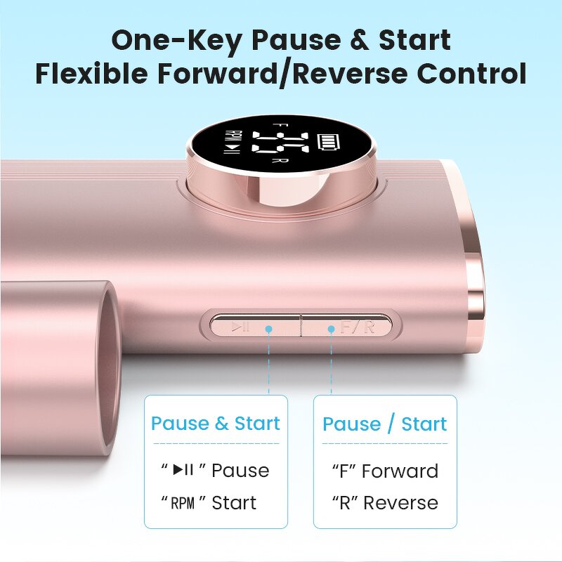 Electric Nail Drill - Wochuan Professional Rechargeable 35000Rpm Manicure Tool