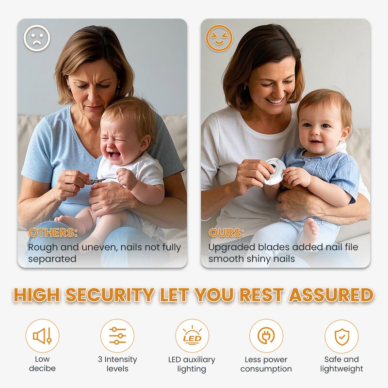 Electric Nail Clipper - 2025 New Trends Portable Manicure LED Light Trimmer