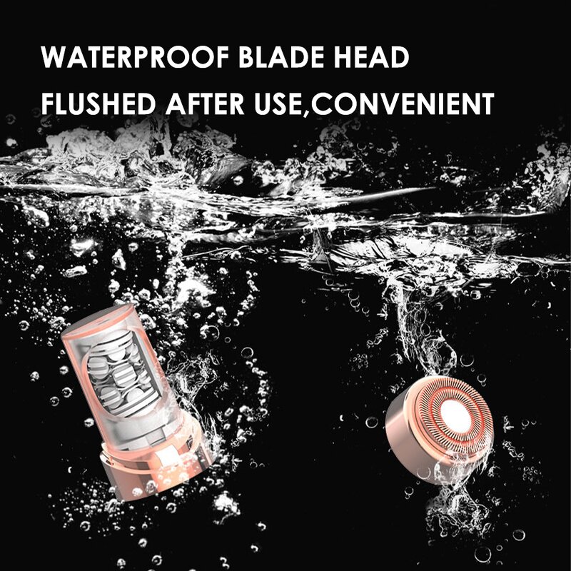 IPX7 Women's Electric Shaver - Waterproof Facial Body Bikini Hair Trimmer Epilator