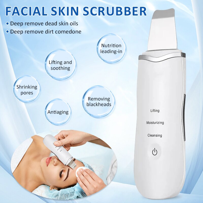 Ultrasonic Skin Scrubber - OEM New Trends Deep Clean Face Lift Cleansing Device