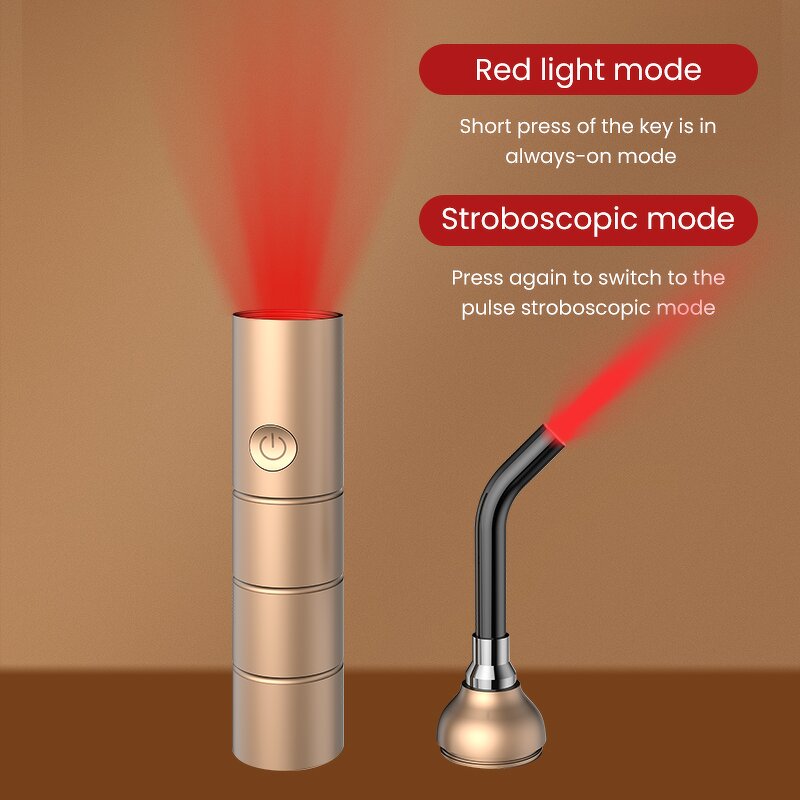 Red Infrared Light Wand - 660nm 810nm 850nm 940nm Lip Wound Healing Therapy Tool