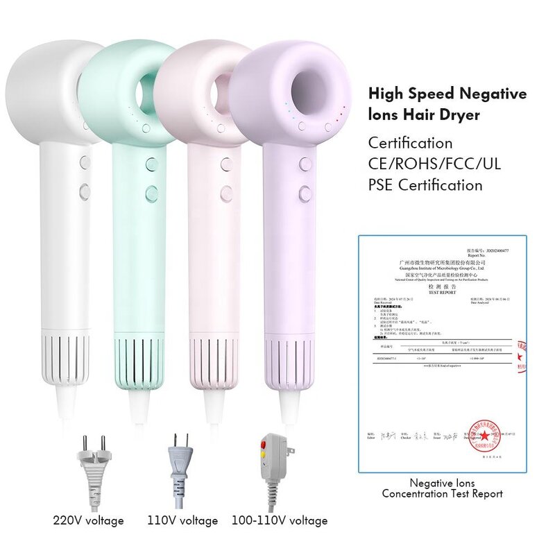 BLDC Ionic Hair Dryer - 2025 Shenzhen Travel Professional Salon High Speed Dryer