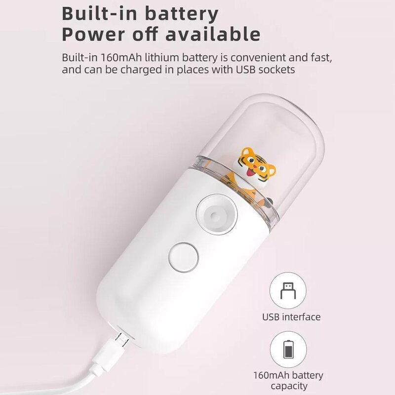 Nano Facial Mister - Wochuan OEM Cute Rabbit Moisturizing Steamer Mist Sprayer