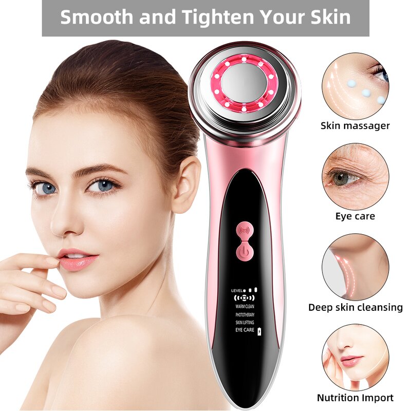 Ultrasound Face Lift Machine - Factory Hot Sale LED EMS Photon Skin Massager