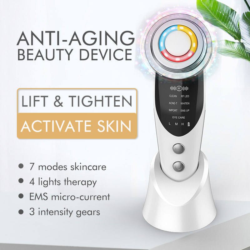 7 in 1 Microcurrent Device - Skincare Tools Skin Rejuvenation Face Lifting Tool