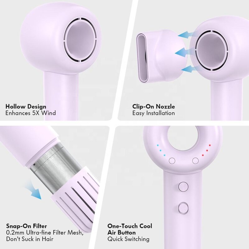 BLDC Ionic Hair Dryer - 2025 Shenzhen Travel Professional Salon High Speed Dryer