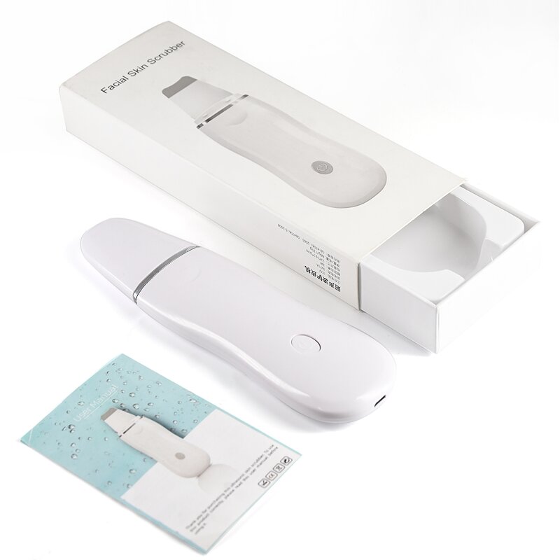 Ultrasonic Skin Scrubber - Professional Portable Blackhead Remover Face Spatula