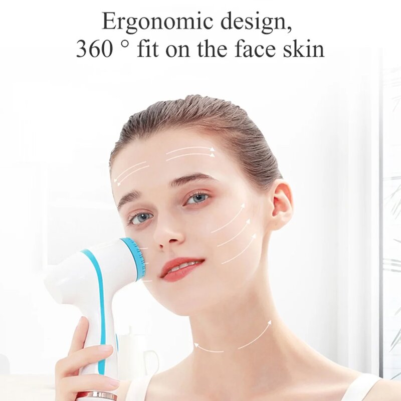 3 in 1 Facial Cleansing Brush - Wholesale Silicone Electric Face Cleaning Brush