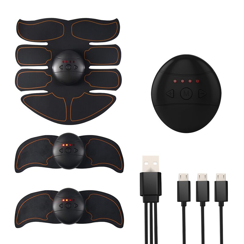EMS Abdominal Belt - Rechargeable 8-pack Smart Home Fitness Body Toning Tool