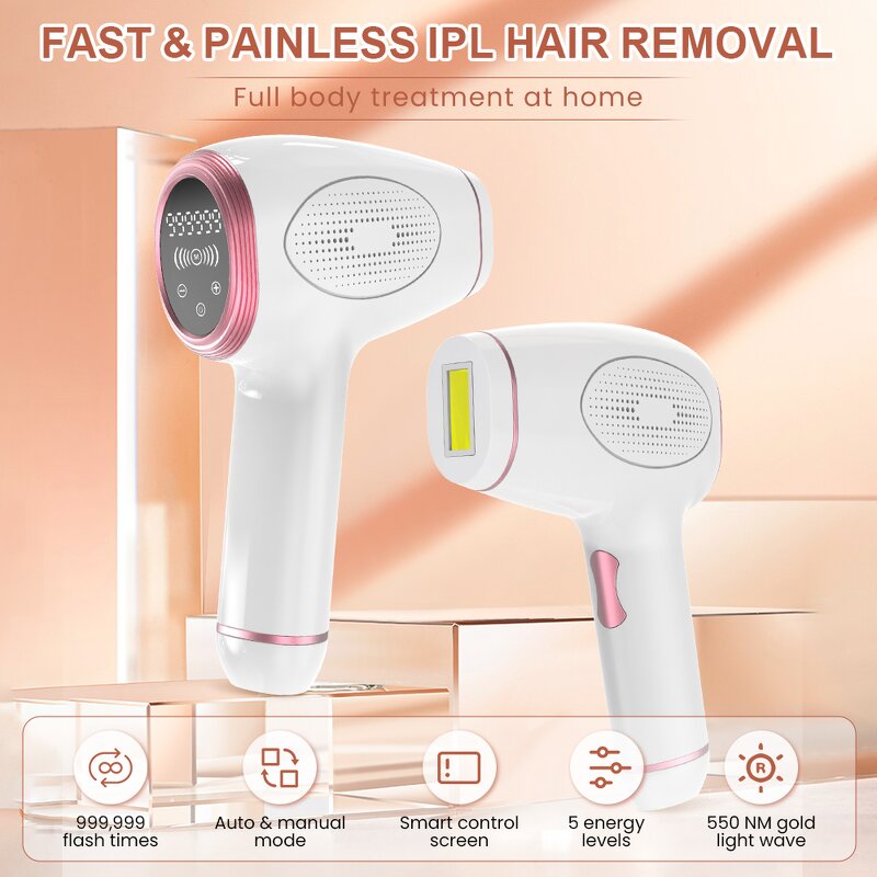 IPL Laser Hair Remover - Best Handheld Woman Bikini Permanent Home Laser Tool