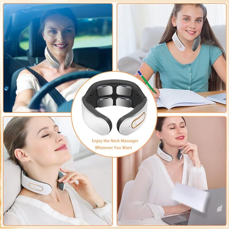 Electric Neck Massager - High Quality Portable USB Pulse Neck Pain Relief Device