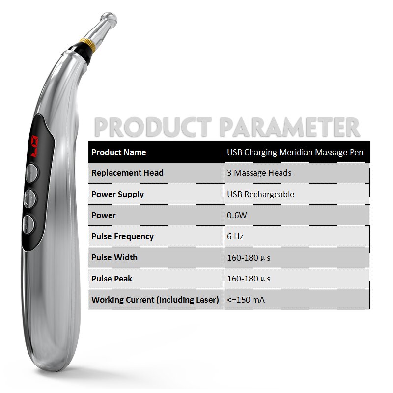 Mini Acupuncture Pen - OEM New Product Pulse Muscle Portable Therapy Gift Box