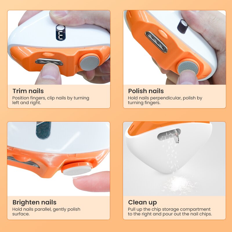 Electric Baby Nail Clipper - 2025 New Trending Professional Safety Toe Nail Tool