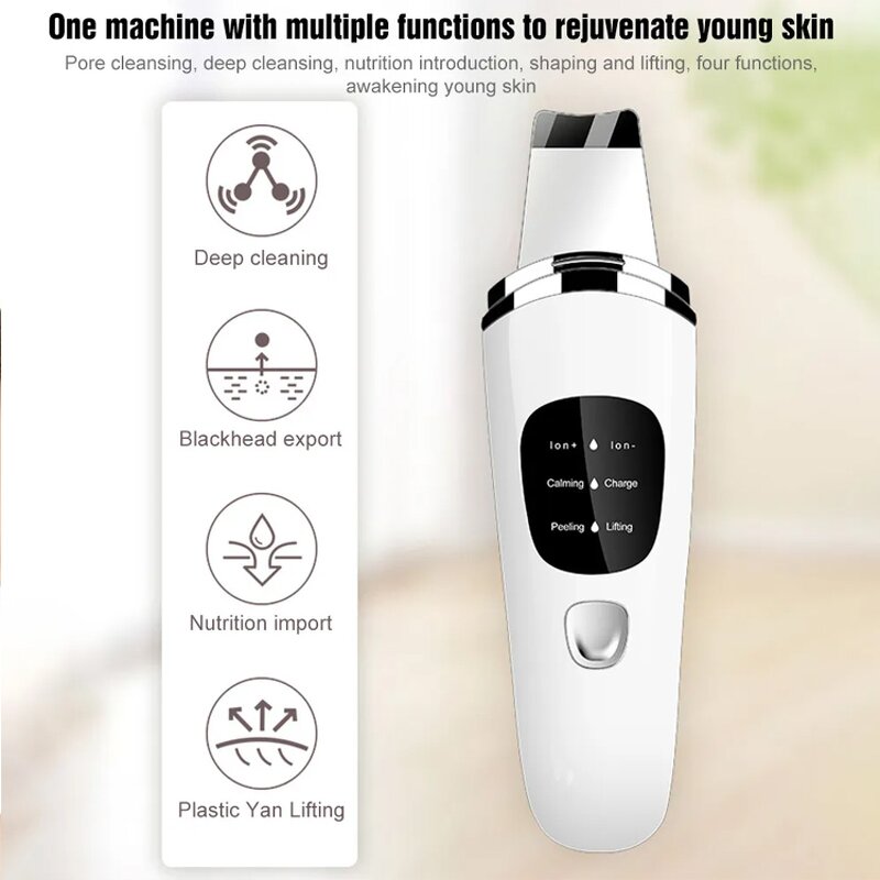 High Frequency Skin Scrubber - Deep Face Cleaning Pore Cleaner Lift Machine