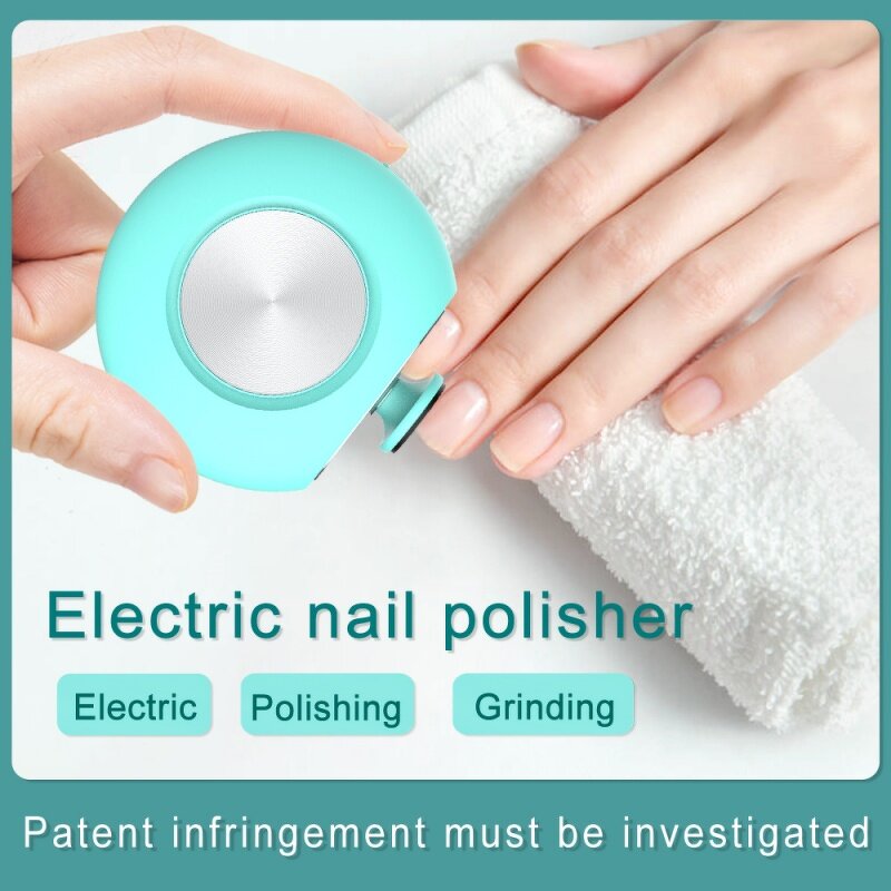 Electric Nail File - Battery Powered Low Noise Cordless Baby Nail Grinder Tool
