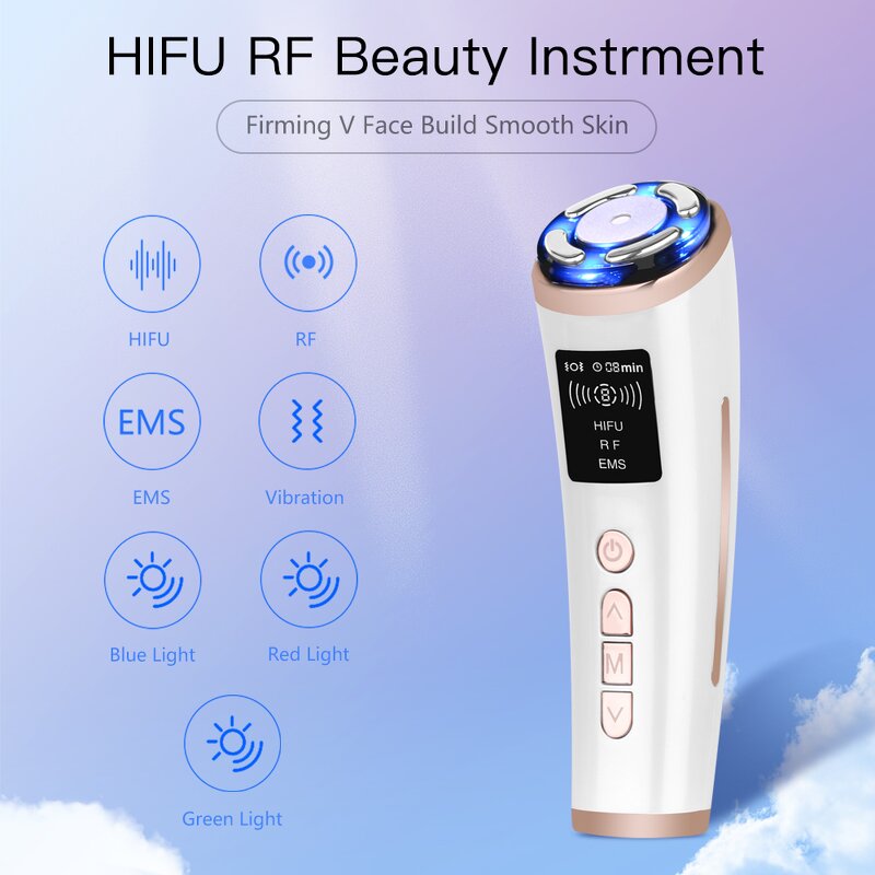 3 in 1 RF Facial Machine - Home High Intensity EMS Skin Rejuvenation Massager