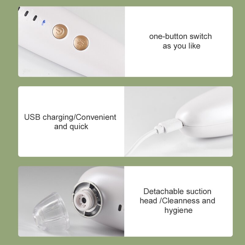 Blackhead Remover Vacuum - Skin Care Tools Nose Camera Acne Pimples Removal Tool