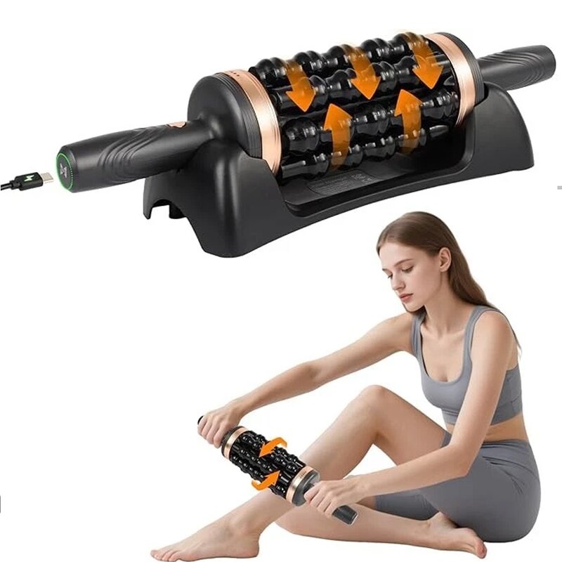 Rolling Percussive Massager - New Upgraded Rechargeable Neck Body Shape Tool