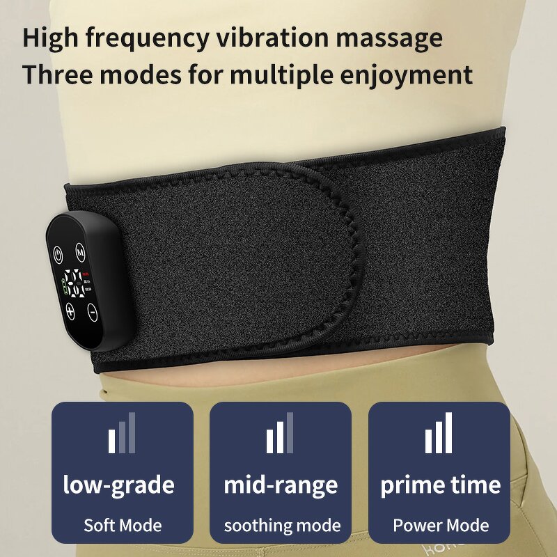 Electric Waist Massager - Cordless High Frequency Hot Compress Heating Pad Tool