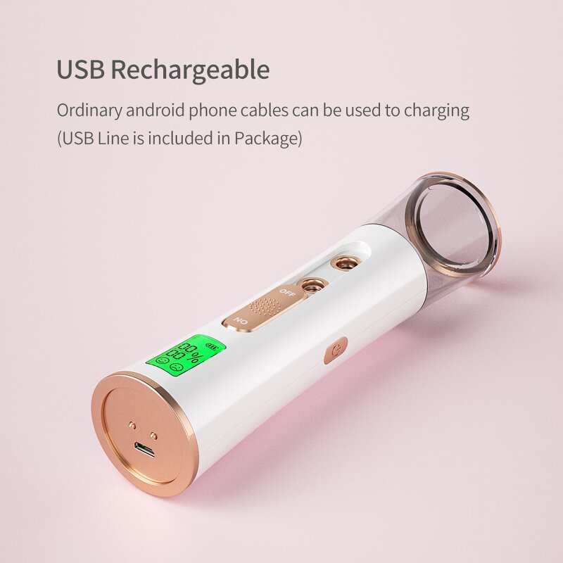 Nano Facial Steamer - Double Port Handheld Face Deep Cleaning Moisturizer Sprayer