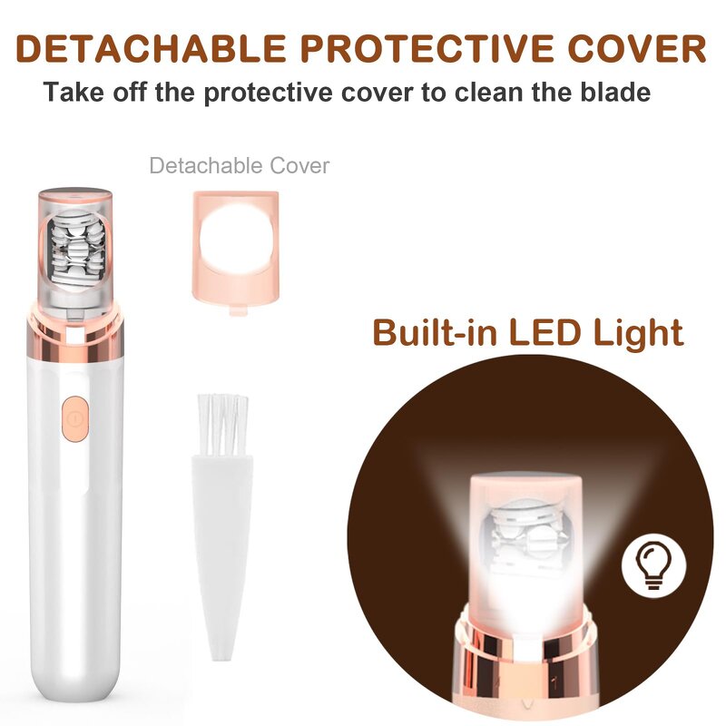 2 in 1 Electric Shaver - Rechargeable Body Hair Trimmer Ladies Epilator Razor