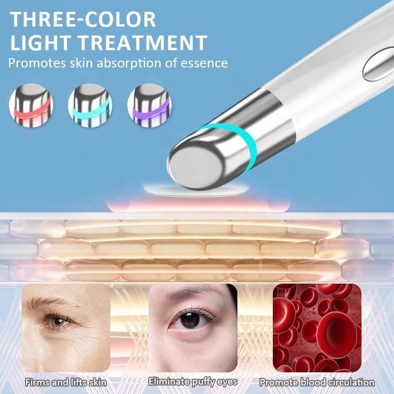 Red Blue Light Eye Massager - 2025 New Home Anti-aging Facial Lifting Wand Tool