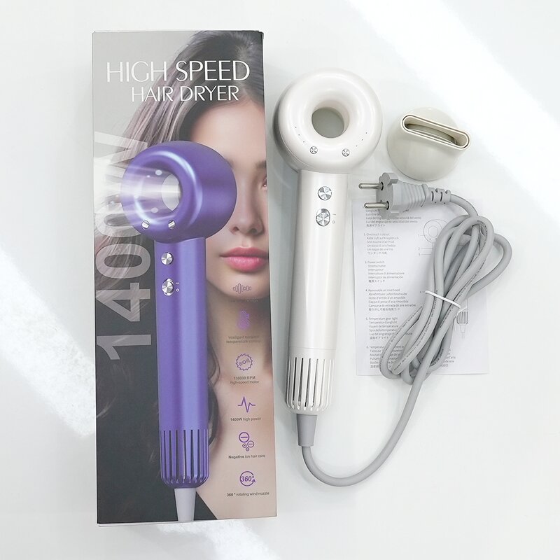 Ionic Hair Dryer - 2025 Best 220V 600 Million Negative Ion BLDC Portable Dryer