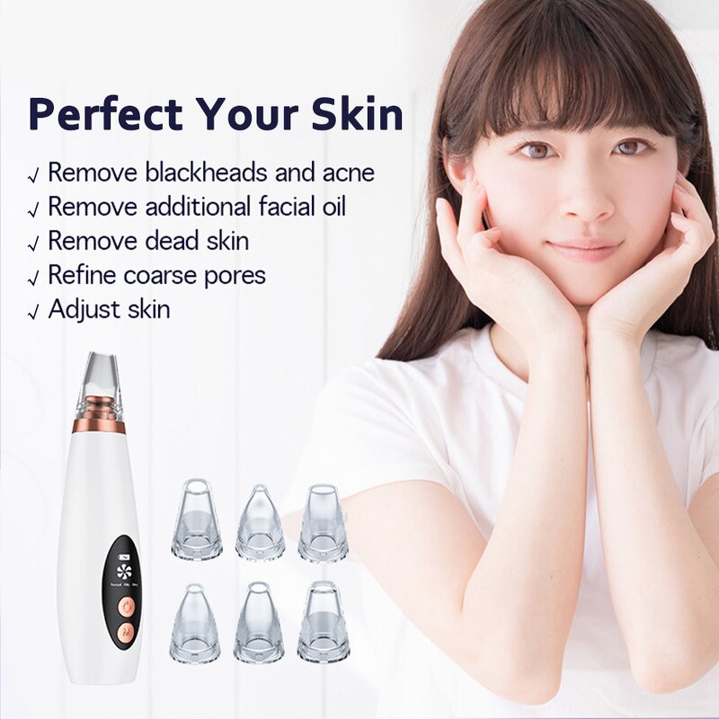 Blackhead Remover Vacuum - 2025 Trending Electric Facial Comedo Extractor Tool