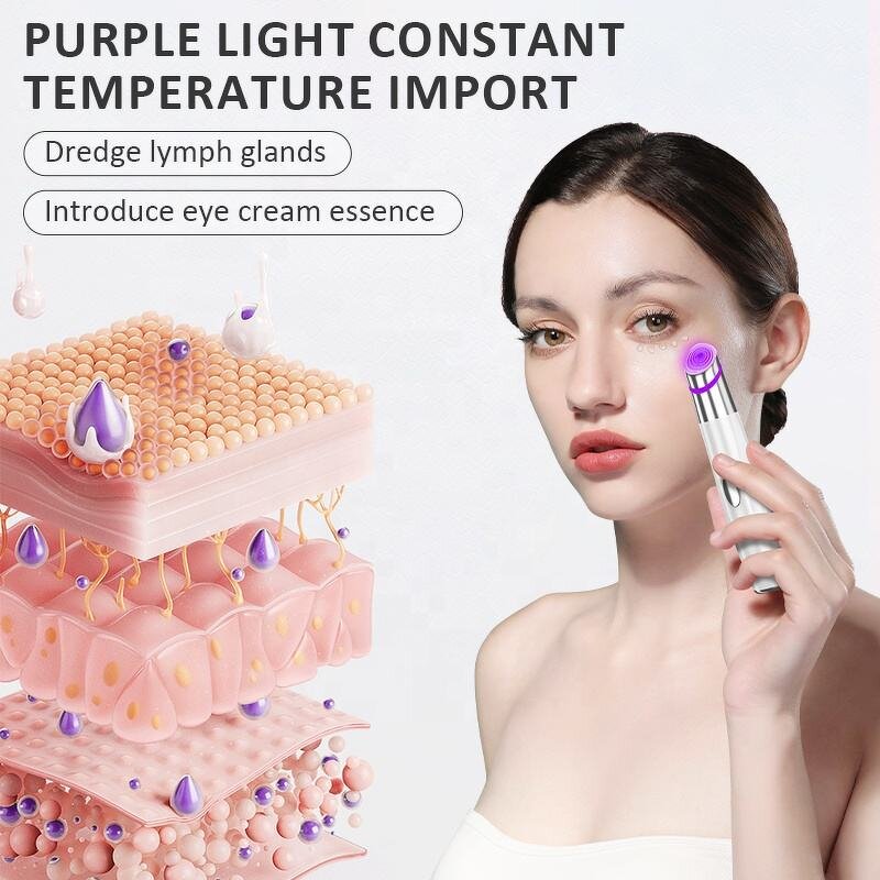 Red Blue Light Eye Massager - 2025 New Home Anti-aging Facial Lifting Wand Tool