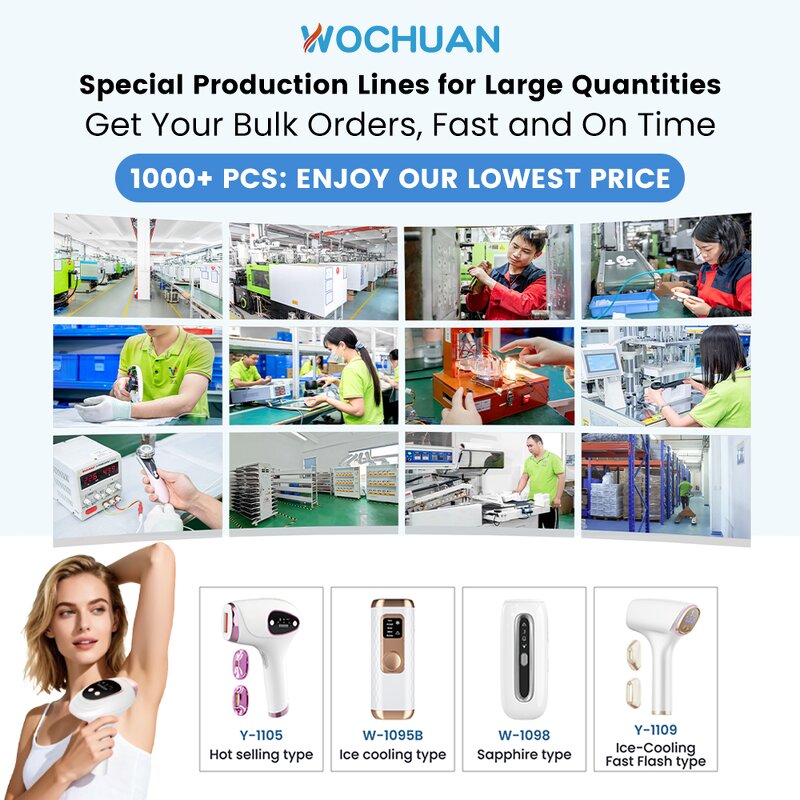 3 in 1 IPL Laser Epilator - Painless Ice Cooling Touch Body Facial Hair Removal