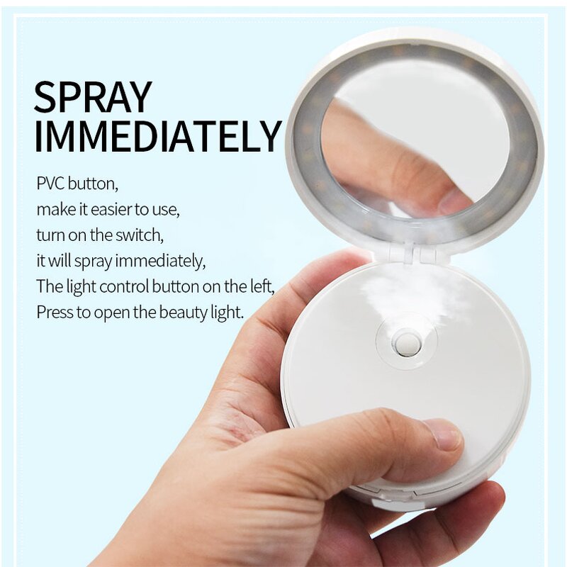Nano Mist Sprayer - Best Selling Makeup Mirror Automatic Humidifier Power Bank