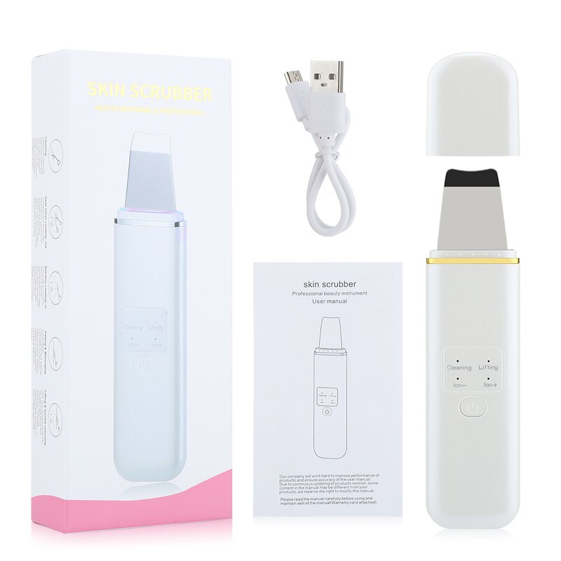 Ultrasonic Skin Scrubber - OEM New Design Limpiador De Piel Sonic Spatula Tool