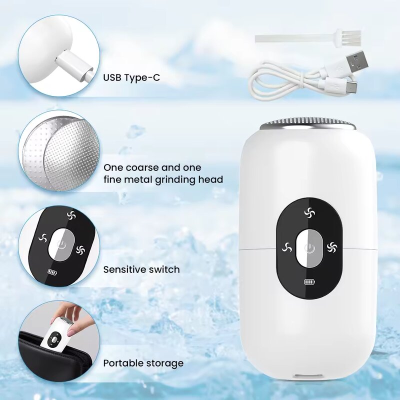 Electric Foot File - 2025 Hot Sale Callus Remover Rechargeable Foot Scrubber