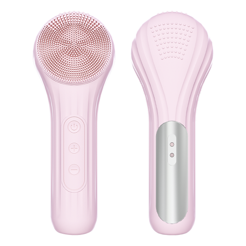 Silicone Facial Cleansing Brush - New OEM Pink Heat Function Face Wash Scrubber