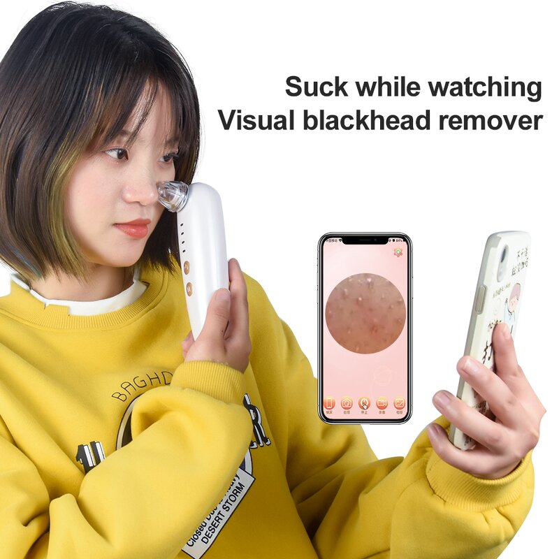 Blackhead Remover Vacuum - Skin Care Tools Nose Camera Acne Pimples Removal Tool