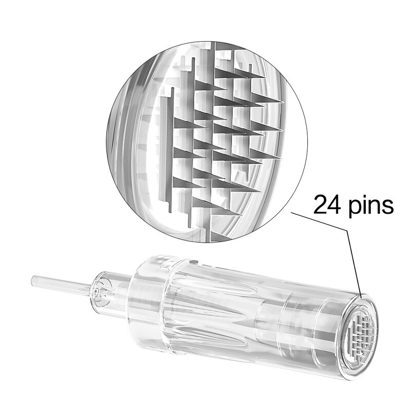 DermaPen Cartridge Manufacturer - Nano Twist 9-42 PINS Replacement Head Antiflow for Skin Hair Targeting