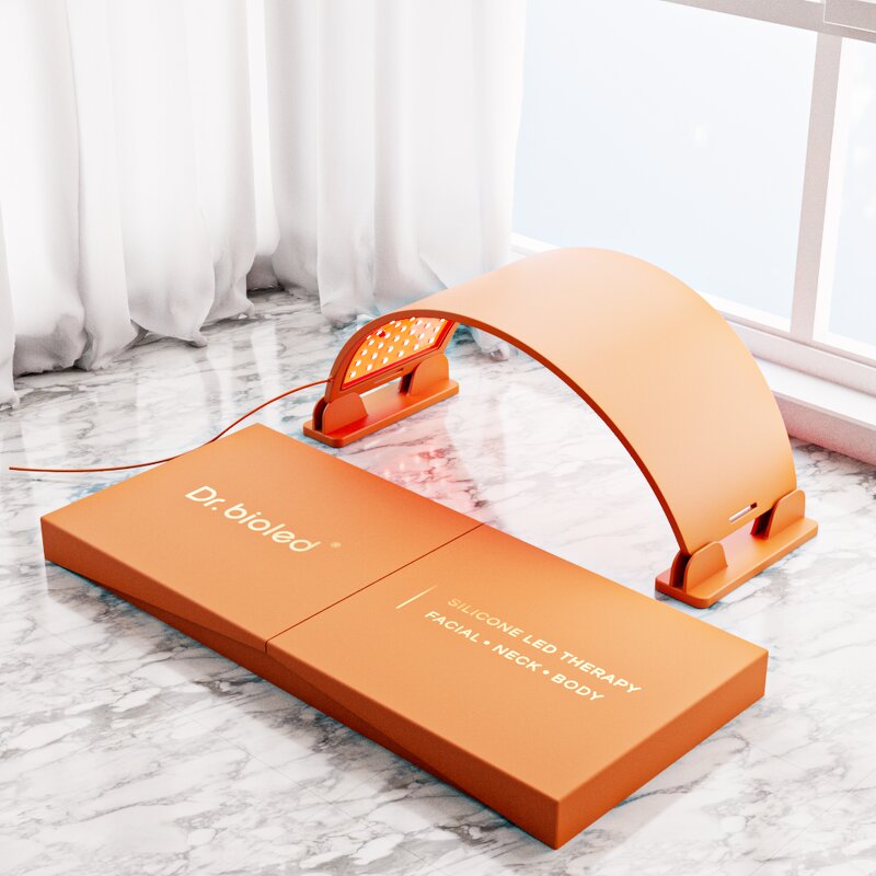 LED Beauty Device Manufacturer - Professional Use Near Infrared Silicone with Red Blue Light Belt