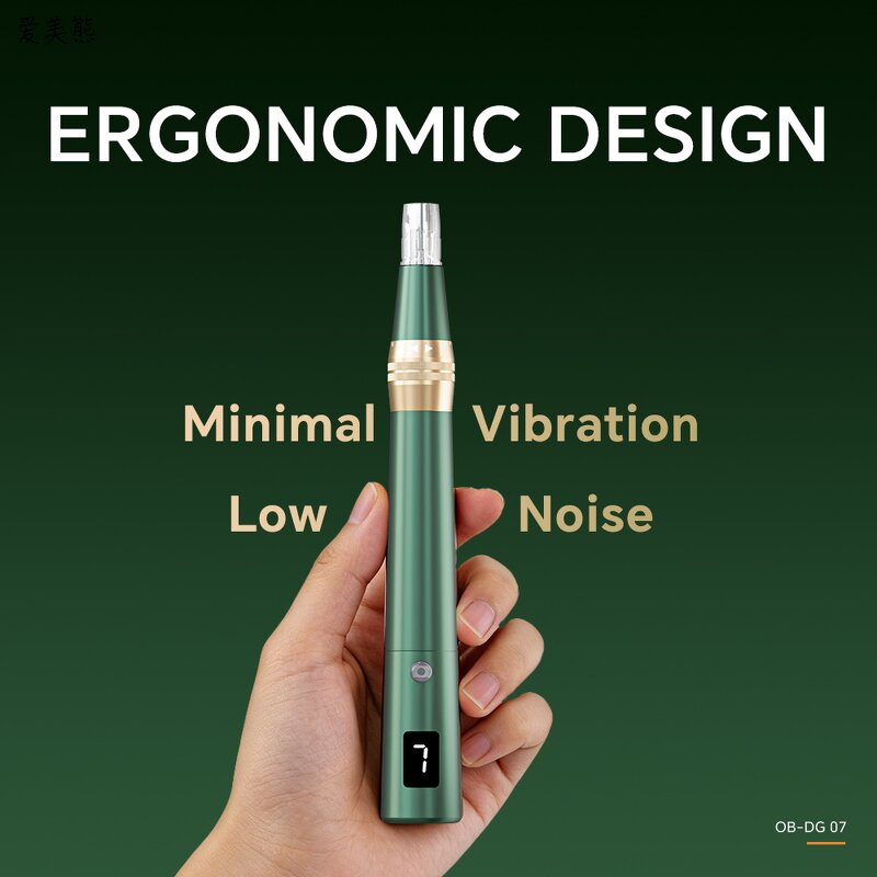 Microneedle Derma Pen Manufacturer - Home MTS Powered Adjustable NANO Needle Length for Acne Lip Face